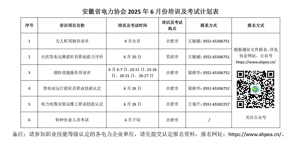 安徽省电力协会6月份培训及考试计划表_副本.jpg