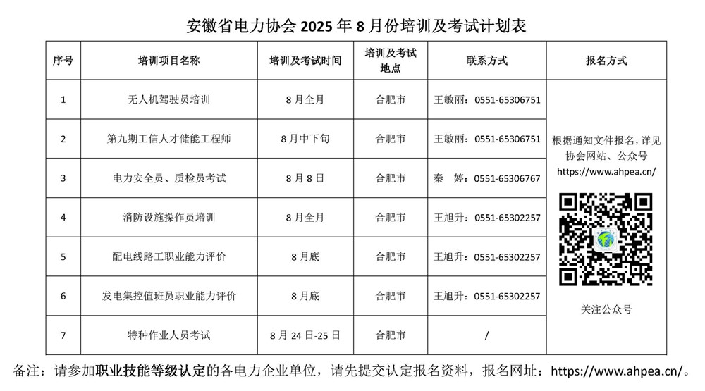 安徽省电力协会8月份培训及考试计划表 _副本.jpg