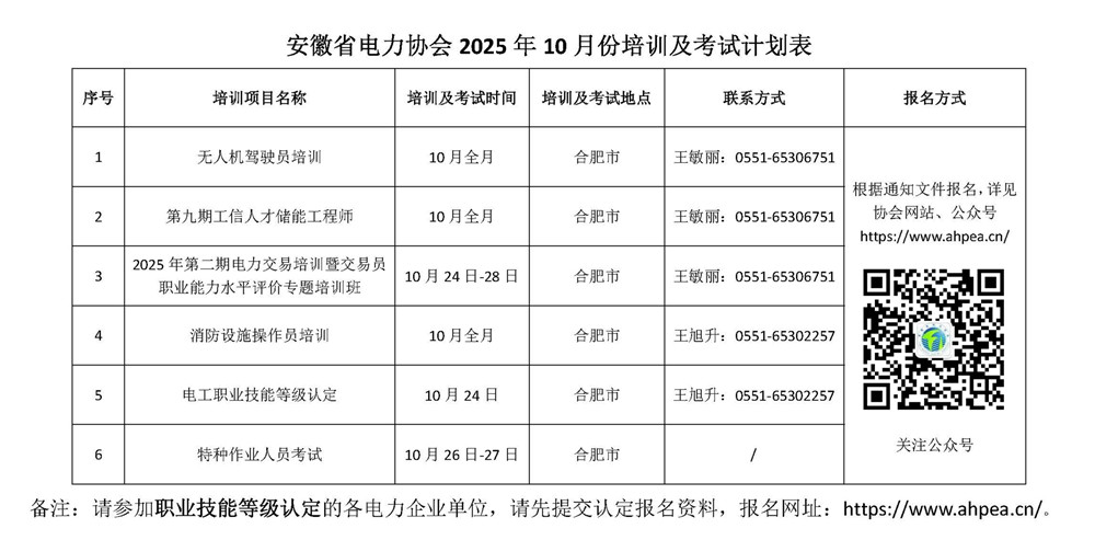 安徽省电力协会10月份培训及考试计划表 _副本.jpg